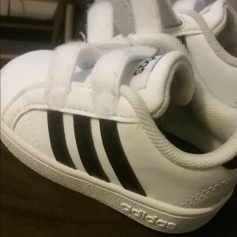 Black and White Adidas Shoes for Baby
